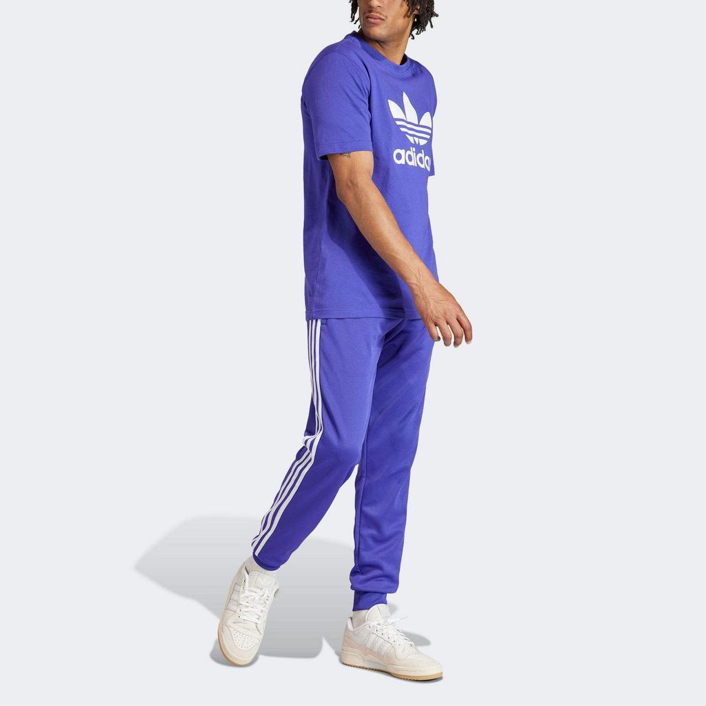 Adidas Adicolor Trefoil Tee Energy Ink Men Streetwear IR7982