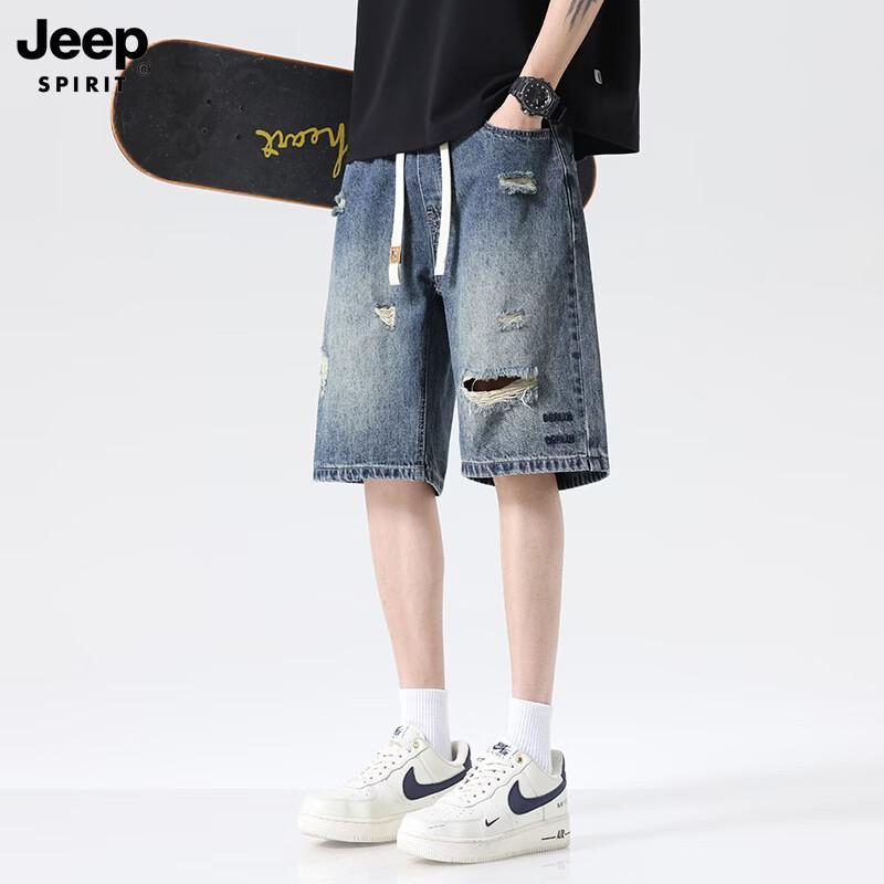 JEEP SPIRIT Men s Casual Denim Shorts 2XL