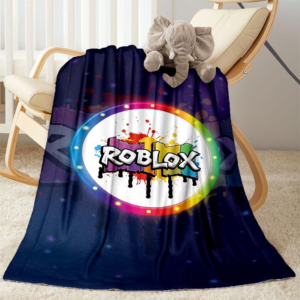 Roblox 234 Blanket Soft Warm Cozy Suitable for Bed Picnics Office Four Seasons Universal Playful Design Unique Gift for Family and Friends Camping
