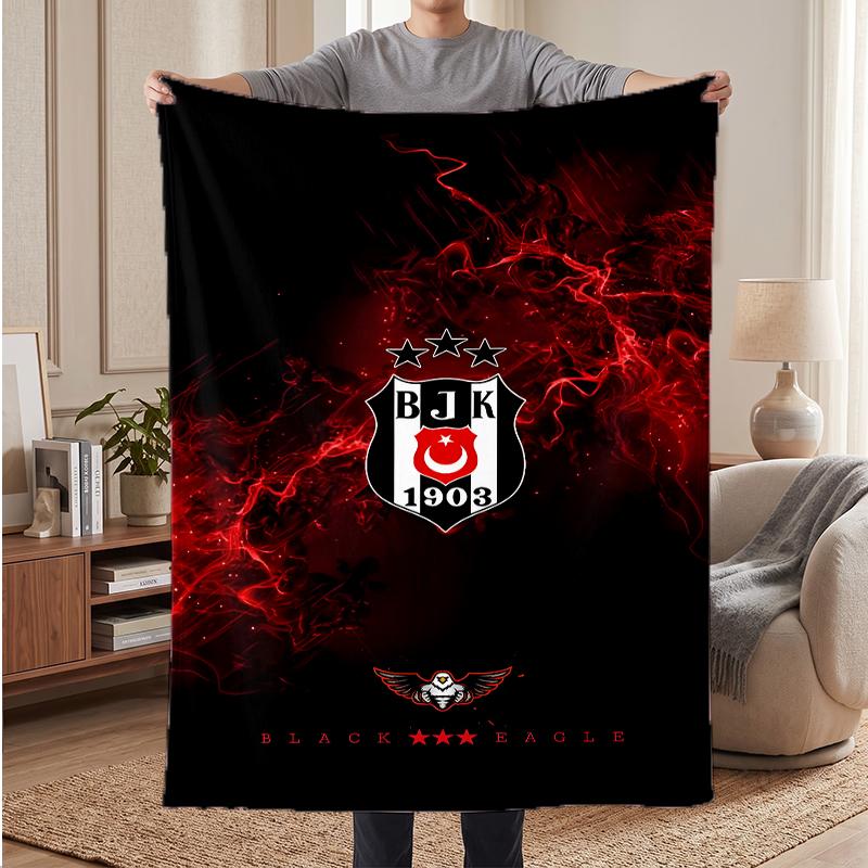 BJK FC Soft Warm Flannel Blankets Comfortable Blanket for Home Decoration Gifting