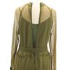 AMERI UNDRESSED Long Sleeve Race Long Dress Green System With Inner Women Used
