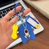 Cartoon Kawaii Surfboard Key Chains with Swimming Charms Blank Name Tags Lightweight Decor for Pencil Case Student Gift