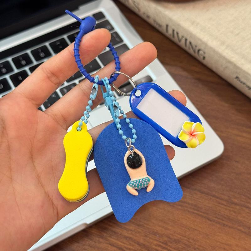 Floating Keychain Anti-Lost Buoyant Key Ring for Fishing Boating Kayaking Swimming Sailing Outdoor Enthusiasts A1