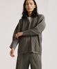 Akebteu Ps02X Pleated Button Long Sleeve Open Shirt Cardigan [Dark Gray]