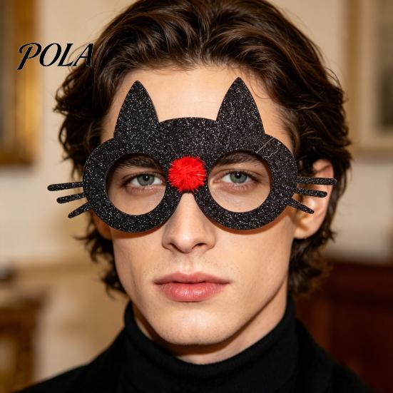 Novelty Themed Party Eyewear Halloween Pumpkin Glasses, Funny for Kids Adults, Spooky Cute Ghost Eyeglass Frames Photo Booth Props, Trick or