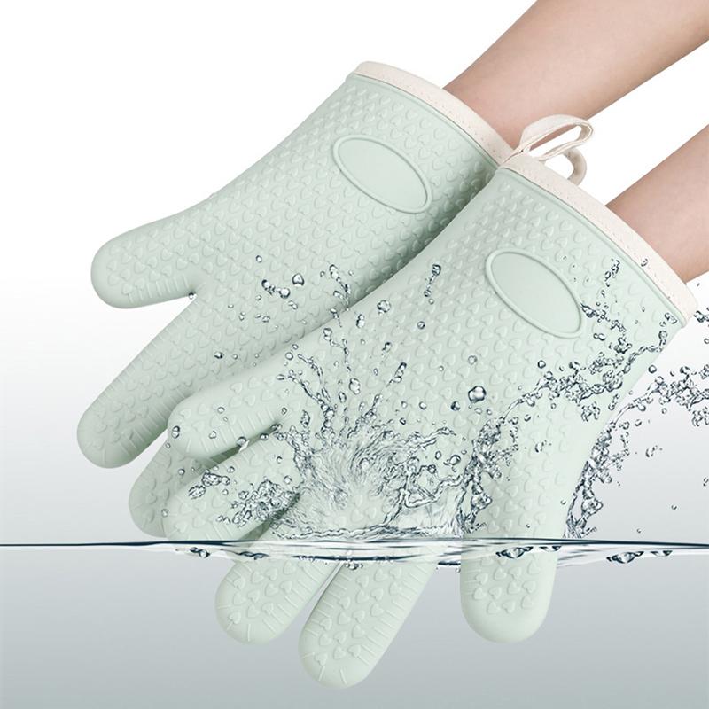 1 Stück Extra Dicke Silikon-Ofenhandschuhe Hitzebeständig Rutschfest Mikrowellen-Backhandschuhe Leicht zu Reinigen Kochhandschuhe für den Küchengebrauch