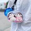 Tansparent Protect Case For Labubu Plush Doll  Dustproof PVC Storage Bag for Popmart Bubble Toys Box