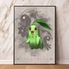 Pokemon Gyarados and Koi Leaping Dragon Gate Decorative Painting Traditional Art - Style Mural Unique Gift for Anime Lovers