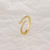 Simple and Fashionable H-letter Ring for Women, Personalized and Fashionable Open Mouth Rings