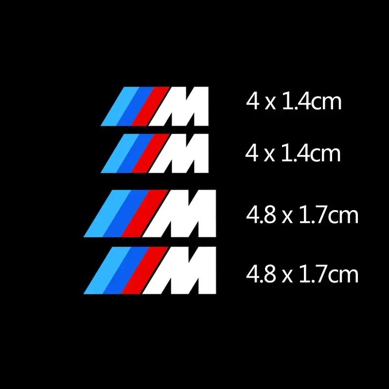 4 szt. naklejka na lusterko wsteczne samochodu naklejka na kierownicę naklejka dekoracyjna na zacisk hamulcowy samochodu naklejka do BMW M3 M5 M6 X1 X3 X5 E34 E39 E36