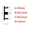 Universal Car Wheel Centre Hub Cover Center Rims Cap Black ABS Plastic 4/8X 65mm