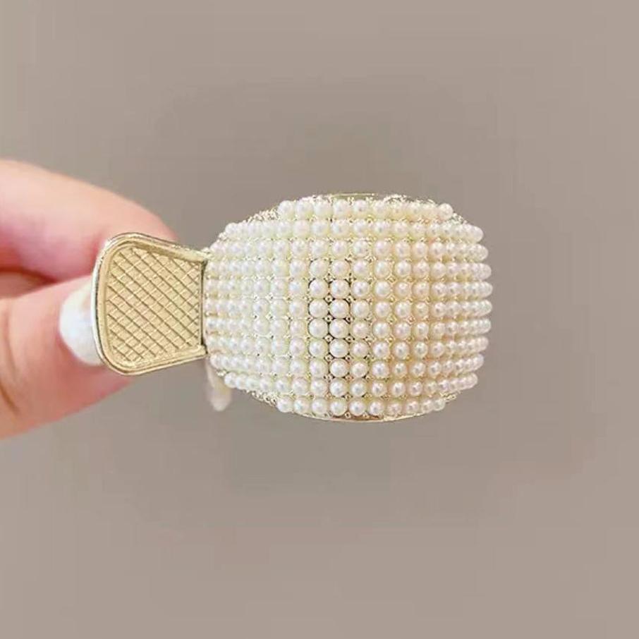 

1Pcs Fashion Crsytal Artificial Pearl Ponytail Hair Claws For Women Girls Lady Headwear Hair Accessories