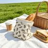 Reusable Beeswax Bread Bag Washable Sourdough Bread Storage Bag Fresh Keeping Printed Bread Keeper Container Homemade Bread