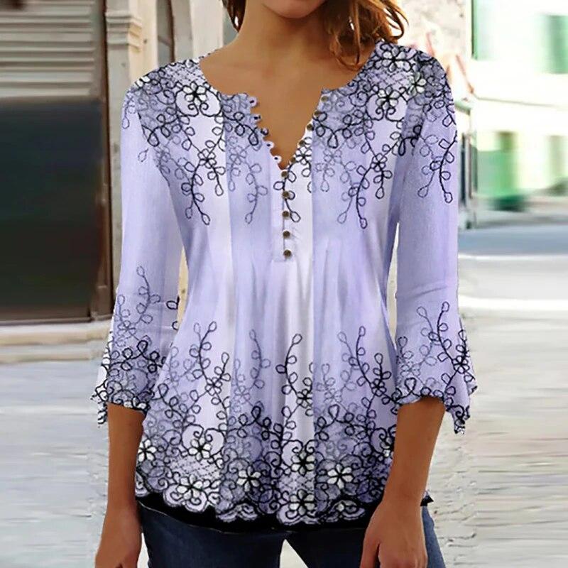 Camisa de Encaje Vintage para mujer, camisetas de manga larga de Color liso, camisetas informales para mujer, camiseta holgada a la moda, Jersey Sexy 2022