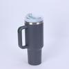 Large Capacity Insulated Stainless Steel Car Cup with Handle and Straw - Double Layer for Cold Retention (Ice Buster)