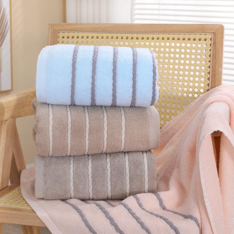 Pure Cotton Lint-Free Bath Towel for Adults - Thick, Soft, and Ideal for Home Use or Gift