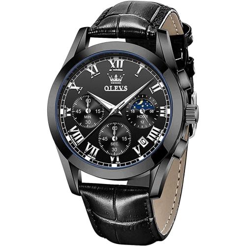 

Мужские бизнес-часы OLEVS, Водонепроницаемые, Стильные, Ремешок из нержавеющей стали, Кварцевый механизм, Аналоговые, Повседневные, Подарок на День отца