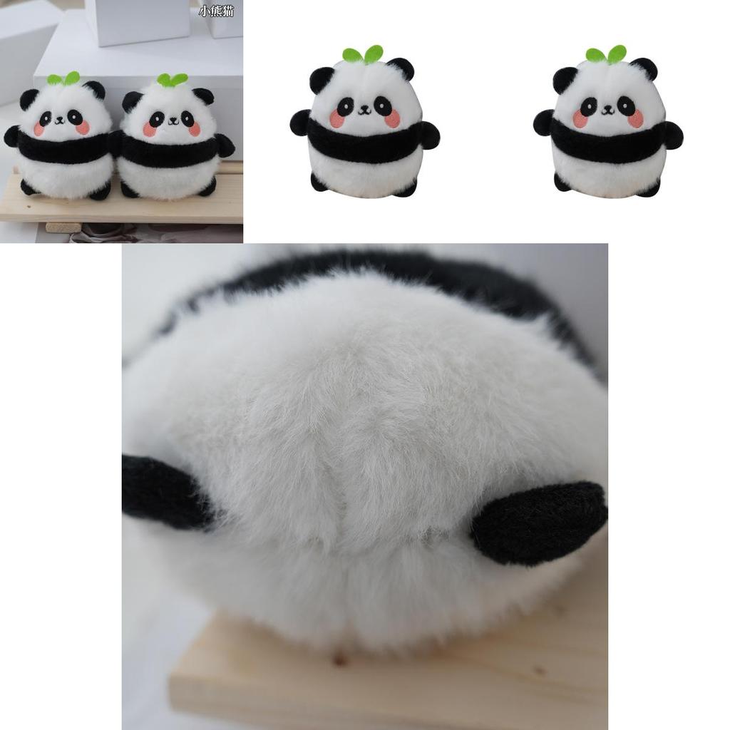 Adorable Plush Panda Keychain Cute Bear Toy With Soft Pearl Velvet Stuffing