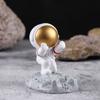 Cute Cartoon Cell Phone Stand Synthetic Resin Desktop Astronaut Ornament for Home Office Car Decor