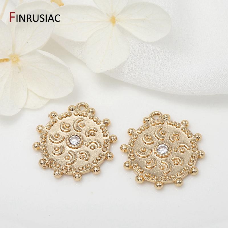 2020 new greek eye charms high quality copper metal gold plated round commemorative coin pendant charm for diy make jewelry
