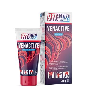 Venactive Gel Stimuliert die Durchblutung der Beine und lindert müde Beine 911 Aktive Formel 70g
