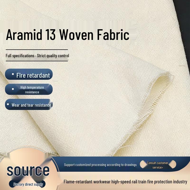 200g Meta-Aramid Flame Retardant Fabric for High-Temperature Resistant Firefighting Clothing