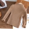 Half High Neck Baby Sweaters Autumn Winter Kids Boys Girls Long Sleeve Pure Color Knit Sweater Baby Kids Boys Girls Pullover Sweatersdershirt