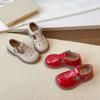 Zapatos de Cuero para Niños de Primavera y Otoño Nuevos Zapatos Mary Jane de Moda para Niñas con Diseño Hueco Zapatos Planos Casuales Escolares para Niños
