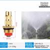 Adjustable Brass Nozzle Heavy Duty Adjustable Nozzle Twist Hose Nozzle  For Watering Gardens