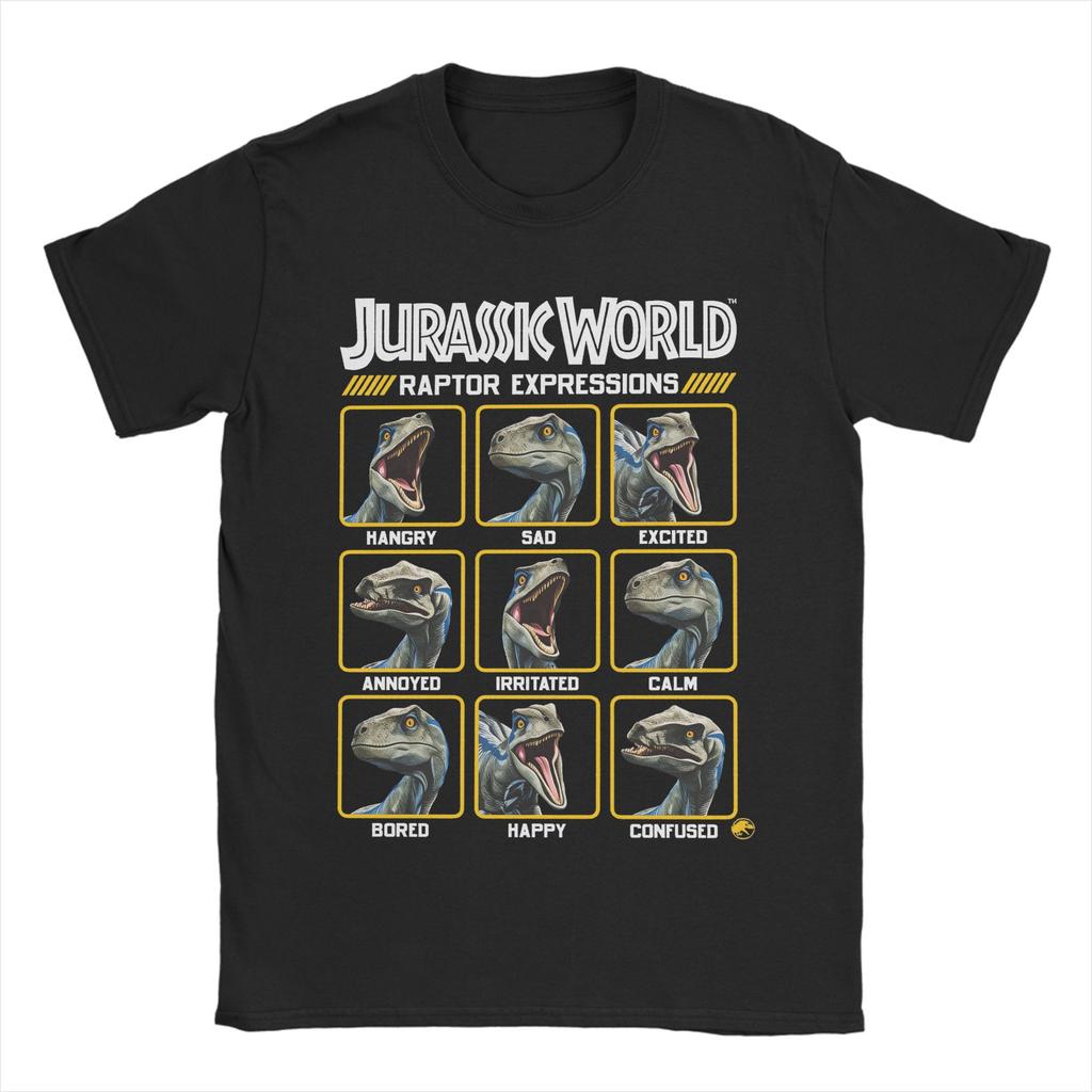 Men T-Shirt Jurassics World Novelty Cotton Tees Short Sleeve  T Shirts Round Neck Clothing Graphic Printed