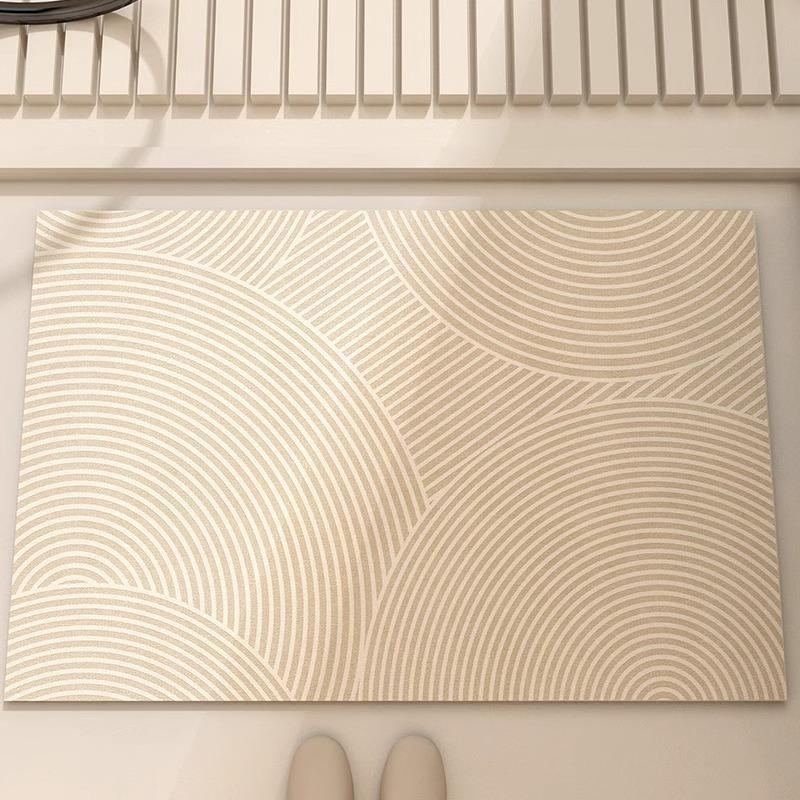 Bathroom Floor Mat, Toilet Suction Door Floor Mat, Carpet, Diatom Mud, Non-slip Toilet, Absorbent Mat, Toilet Entry