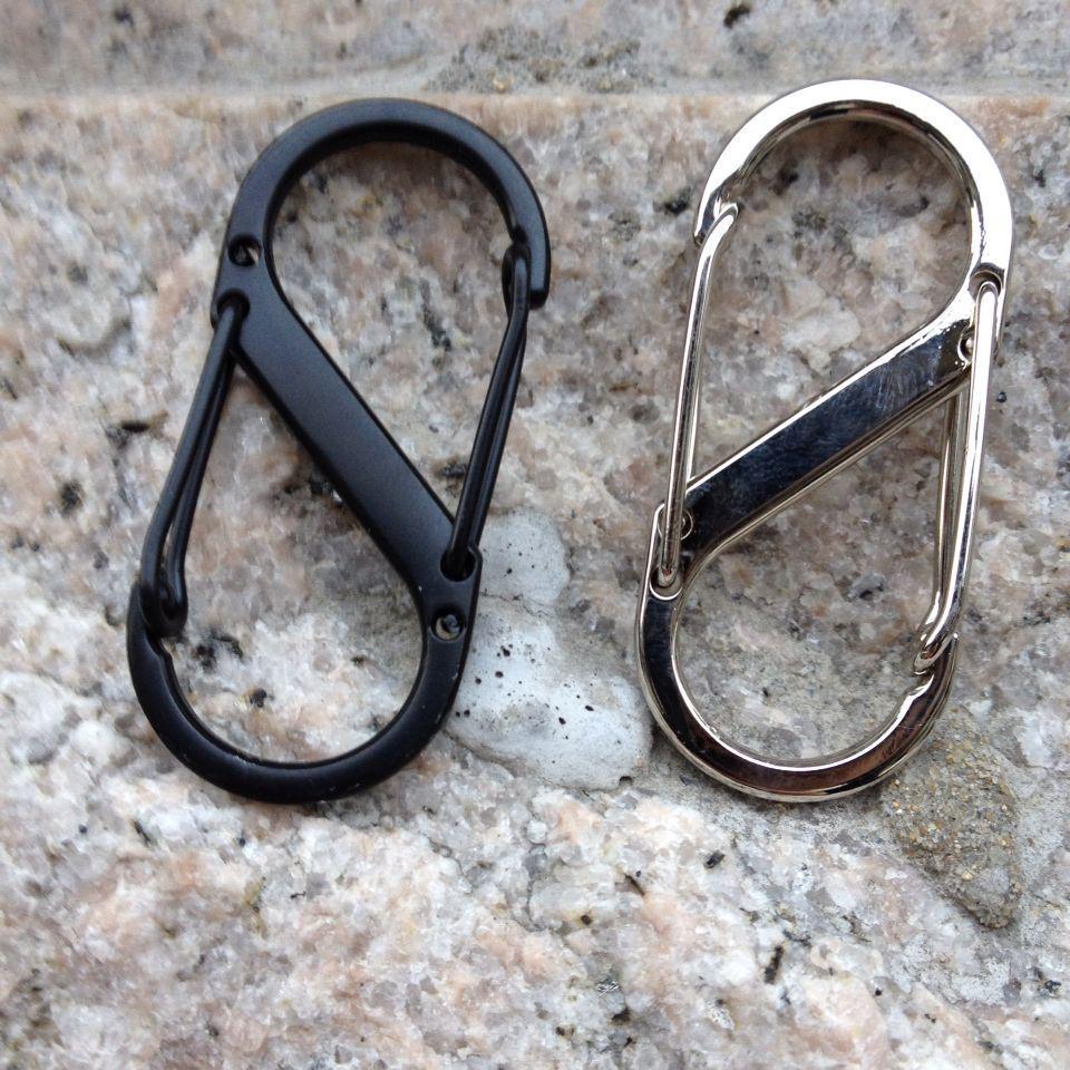 Outdoor EDC Legierung Karabinerhaken Schnellverschluss Haken & 8er Metall Schlüsselanhänger