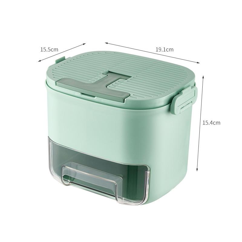 

52 ячейки Двухслойный поднос для льда Форма для льда Нажимной выдвижной ящик Ведерко для льда Форма для льда Кухонный гаджет зелёный