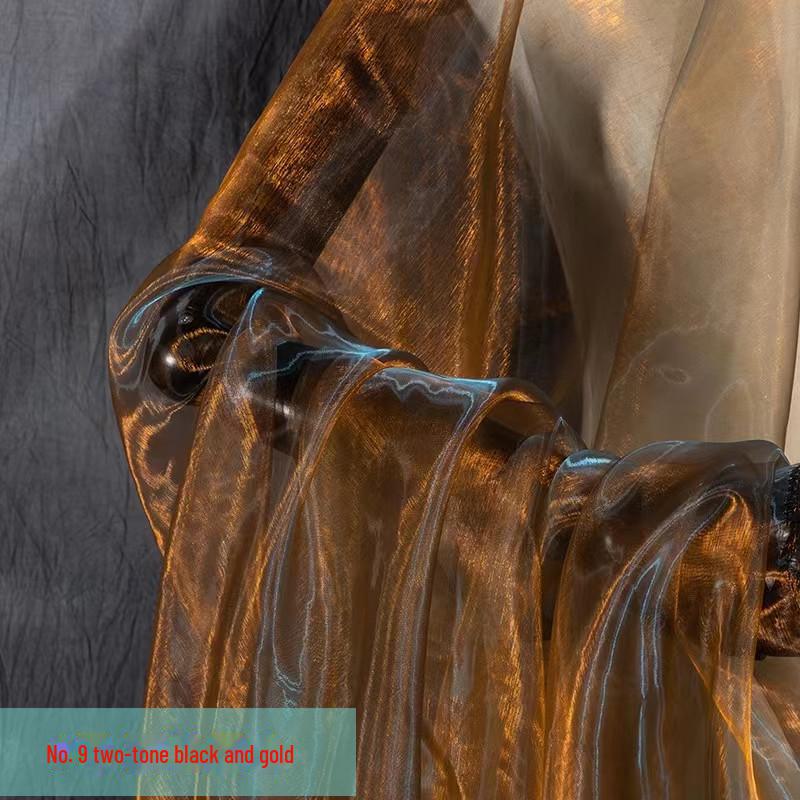 Two-Tone Encrypted Fantasy Organza: Stage Costumes, Wedding Decor, and Handmade Kindergarten Fabric