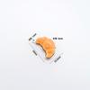 Surgical steel croissant bread pendant accessory