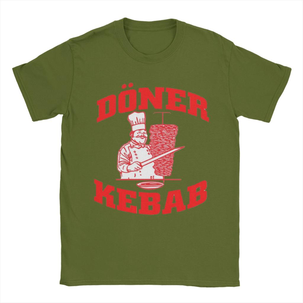 Hipster oner Kebab Turkish Kebab TShirts for Unisex O Neck Pure Cotton T Shirt Short Sleeve Tee Shirt Birthday Present Clothing
