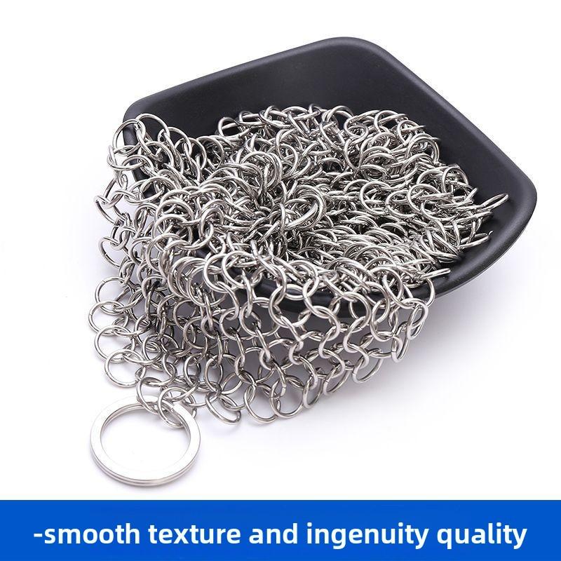 1PSC Kitchen Cleaning Supplies Pot Brush Artifact Stainless Steel Pot Brush Net Pot Washing Net Dishwashing Does Not Drop Wire Steel Ball