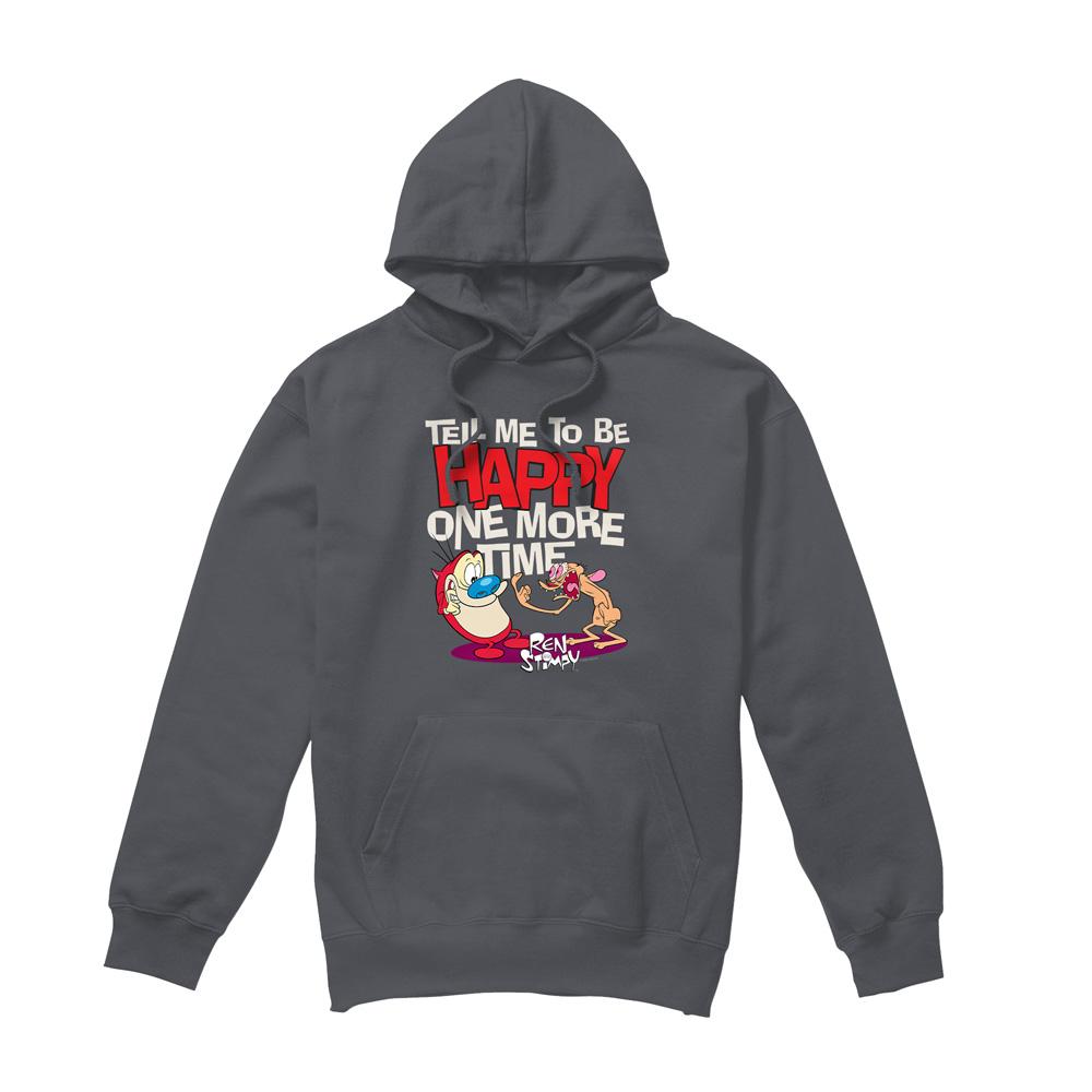 Ren & Stimpy Mens Tell Me To Be Happy Hoodie