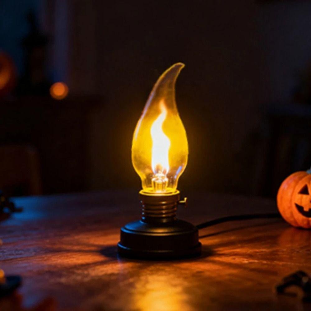 E12/E14/E27 LED Flame Light Bulb Glass Flicker Fire Effect Light Candle Flame LED Bulb  Restaurant