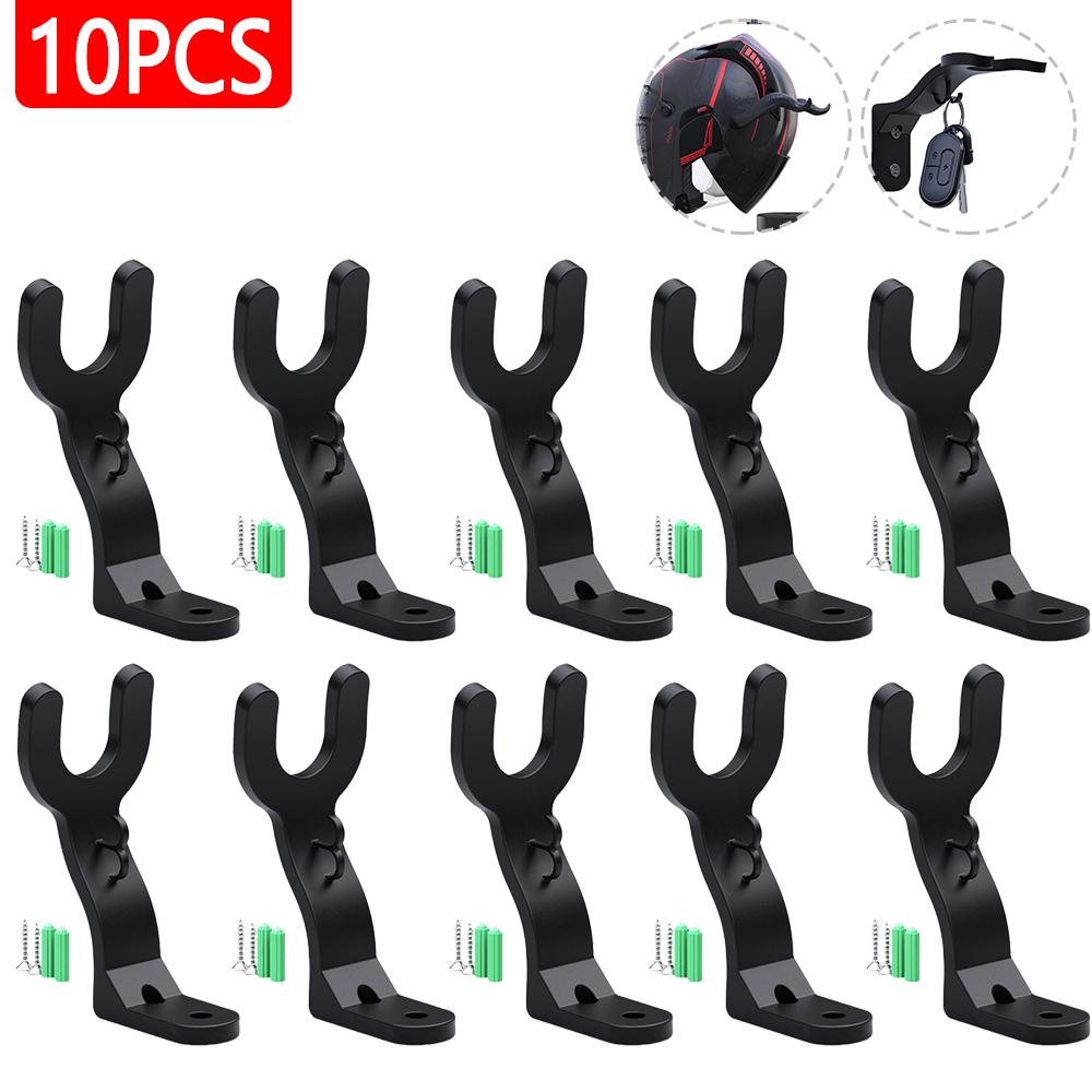 10-1 szt. Wieszaki haczykowe na kask motocyklowy, montowane na ścianie, haczyki do przechowywania, uchwyt, półka do szafki kuchennej, domowe uchwyty na bagaż, kurtki