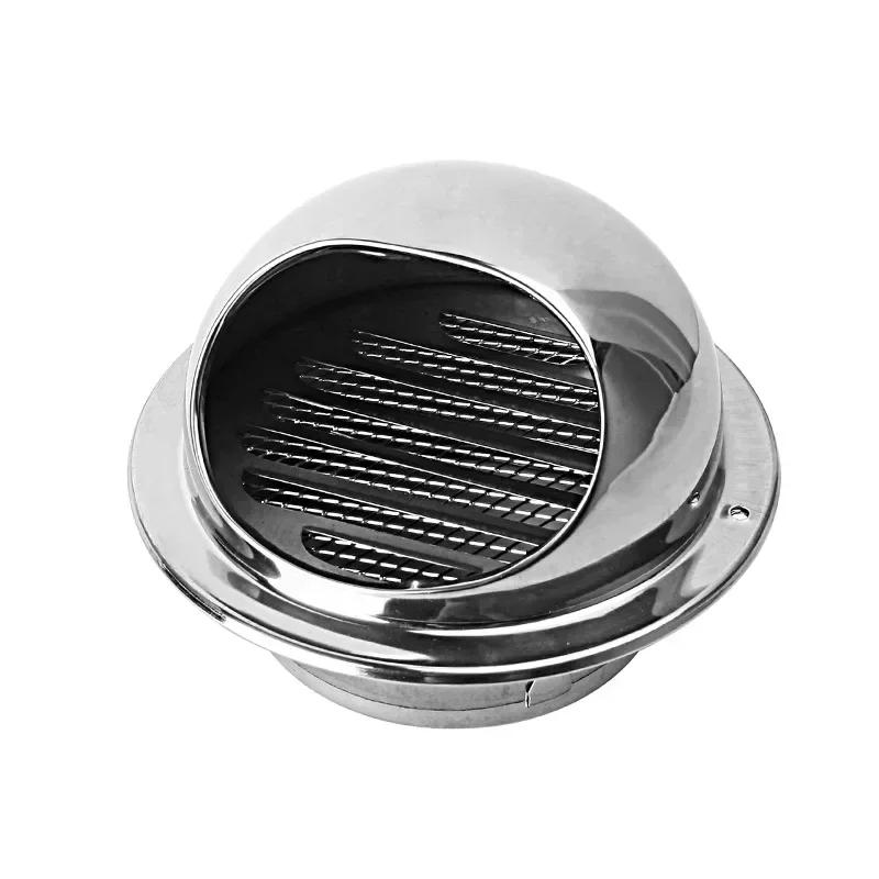 

60mm-150mmStainless Steel Wall Ceiling Air Vent Ducting Ventilation Exhaust Grille Cover Outlet Heating Cooling Vents Cap 150mm
