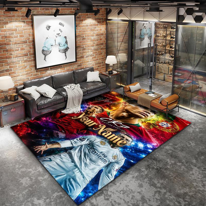 Cr7 Custom Name Carpet Rug For Living Room Bedroom Home Sofa Decoration Kids Play Nonslip Floor Mat
