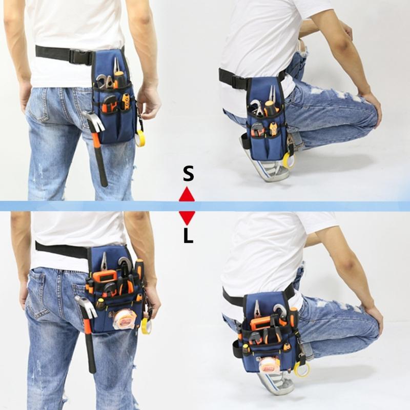Tool Belt Pockets Tool Belts for Men Adjustable Tool Pouch Belt for Electrician Carpenter Work Apron Utility Belt