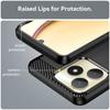 Na Pokrowiec Realme Note 50 Etui OPPO Realme Note 50 Capas Armor Włókno Węglowe Wstrząsoodporny Bumper Tył Miękki TPU Fundas Realme Note 50