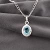Sky Blue Topaz Gemstone Pendant, Handmade Gorgeous Jewelry, 925 Sterling Silver Jewelry, Everyday Pendant For Wedding Gift