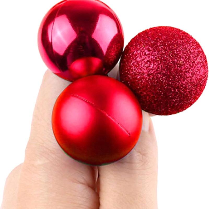 24 Piezas 3Cm Adornos de Bolas de Navidad Bolas para Árbol de Navidad Colgante para Árbol de Navidad Suministros Festivos para Fiestas Decoración Navideña