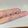 925 Sterling Silver Round Bead Stud Earrings - 2024 Women's Trend, High-End Ear Care & Cartilage Jewelry
