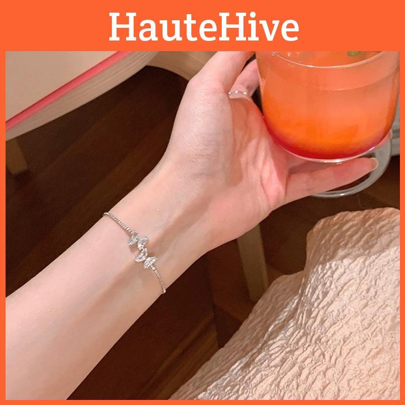 Blue Chic Moon Star Bracelet For Women Sweet Adjustable Girls Accessories Hand