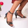 Fashion Women High Heels Sandals 2025 New Designer Luxury Sandals Comfortable Open Toed Thin Heels Sandals Fashion Party Shoes for Women