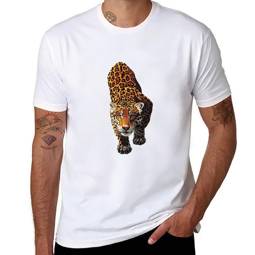 Stalking Leopard Tshirt T Shirts Cotton 100 T Shirt Unisex Luxury T Shirt Unisex Casual Tshirt